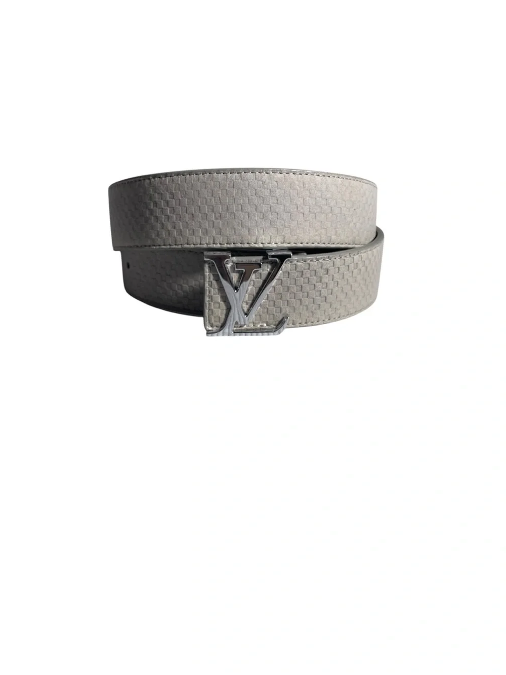 🩶 Men’s Classic Belt with — Metallic Gray / Silver Buckle 🩶